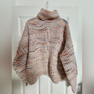 Fate Multicolor Cowl Neck Sweater